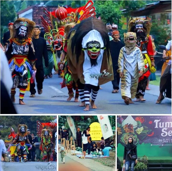 Atraksi Tradisi Tumpeng Sewu Masyarakat Osing Desa Kemiren