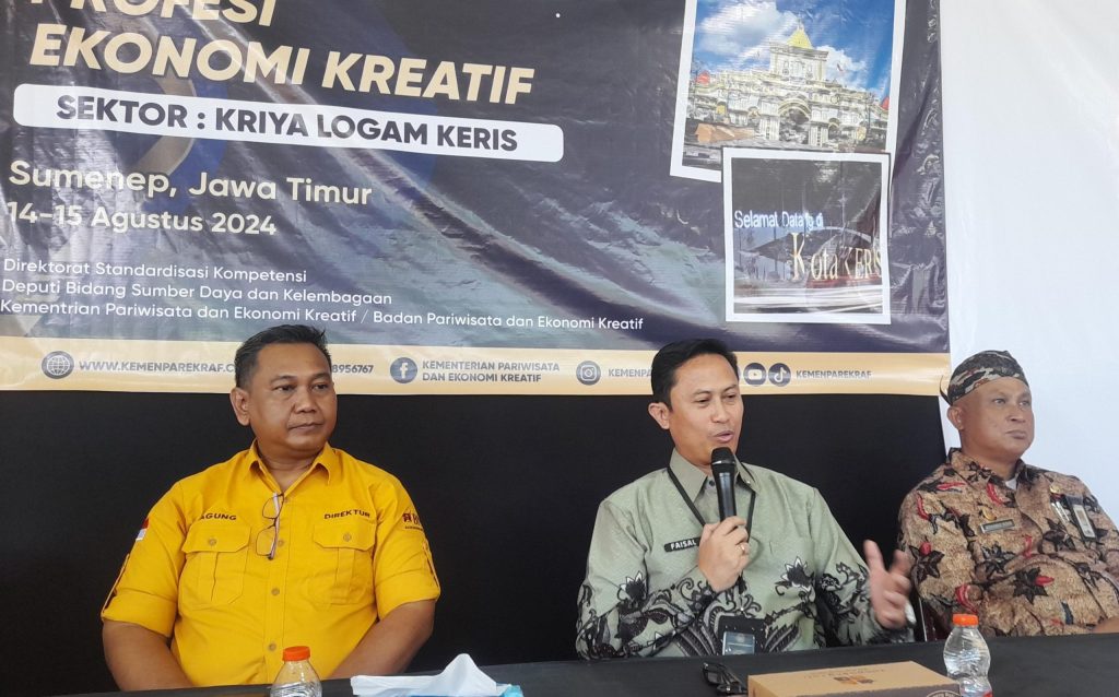 Sertifikasi Kompetensi Profesi Ekonomi Kreatif Sub Sektor Kriya Logam Keris di Sumenep, Jawa Timur