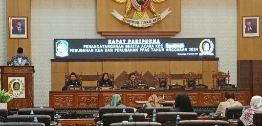 Dewan Perwakilan Rakyat Daerah (DPRD) Banyuwangi Bersama Eksekutif Sepakati KUPA-PPAS Perubahan APBD Tahun Anggaran&nbsp;2024